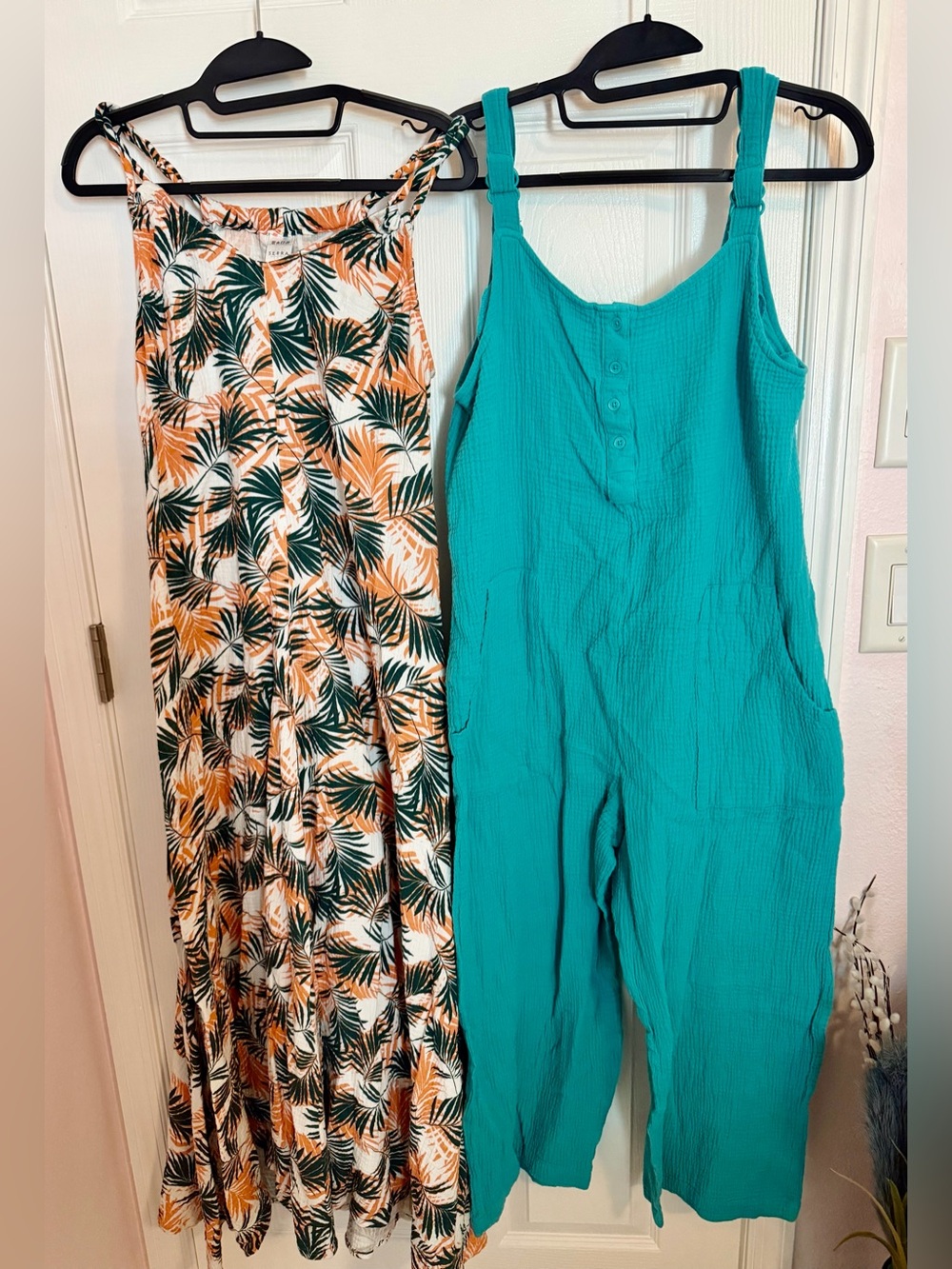 2 Serra Gauze Tropical Summer Jumpsuit Romper & Dress Size M - L